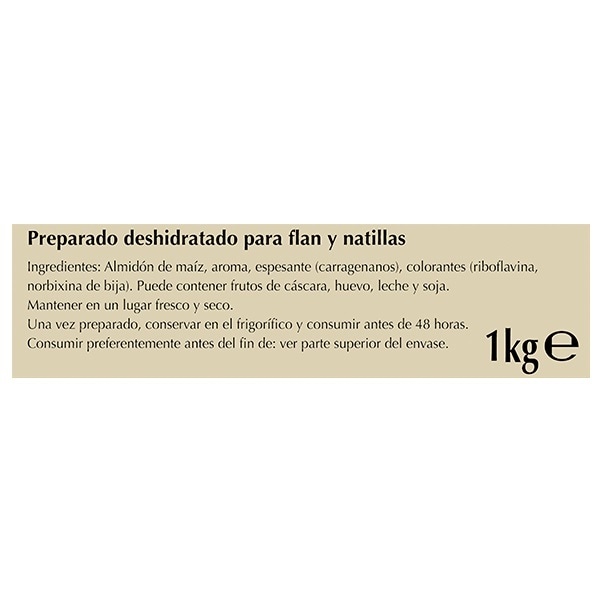 Potax Flan/Natillas deshidratado sin gluten 185 raciones 1kg - 