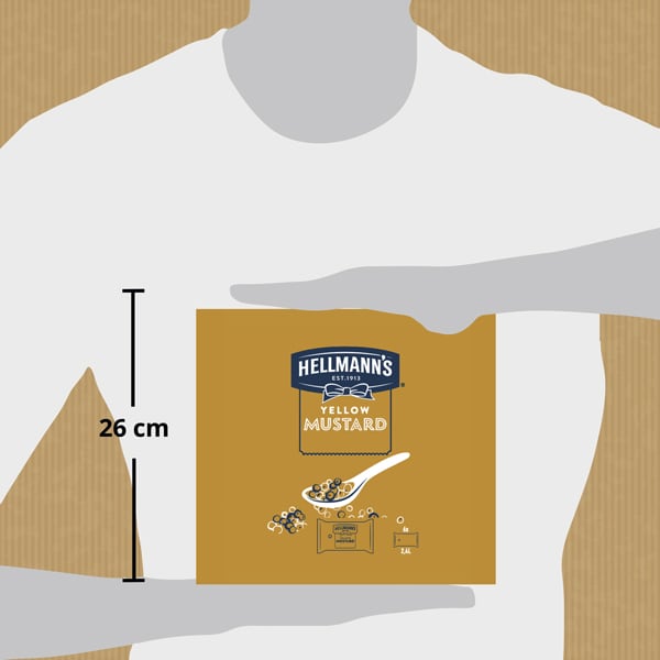 Hellmann's Mostaza Dispensador sin gluten 2,5kg - Los dispensadores Hellmann's transmiten al cliente calidad y facilidad de uso