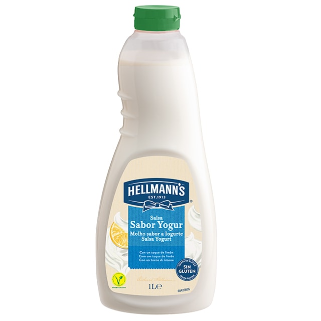 Hellmann’s Salsa para Ensalada sabor Yogur sin gluten 1L - Nueva Salsa para Ensalada sabor Yogur Hellmann's, ahora sin gluten, el mejor ingrediente para inspirar tu creatividad