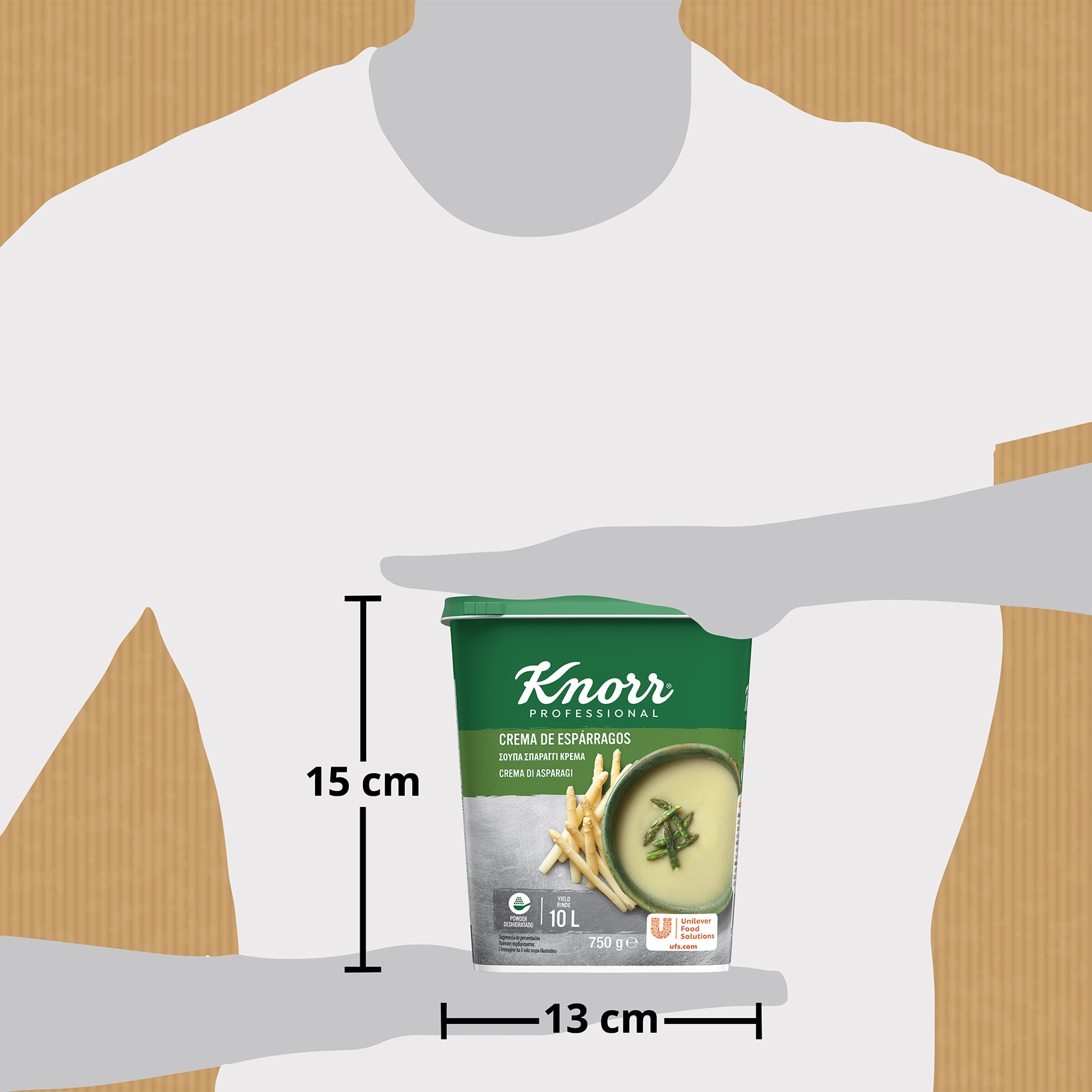 Knorr Crema de Espárragos deshidratada bote 750g - 