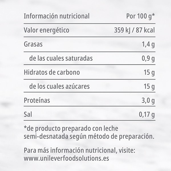 Carte d'Or Flan de Vainilla deshidratado 60 raciones 801g - 