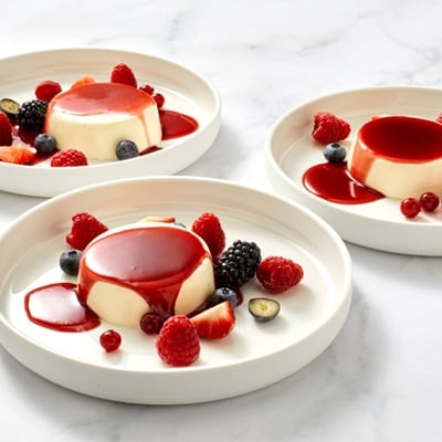 Carte d’Or Panna Cotta deshidratada sin gluten caja 520 g - Panna Cotta Carte d’Or,  se puede moldear perfectamente para crear postres únicos que sorprenderán a tus comensales