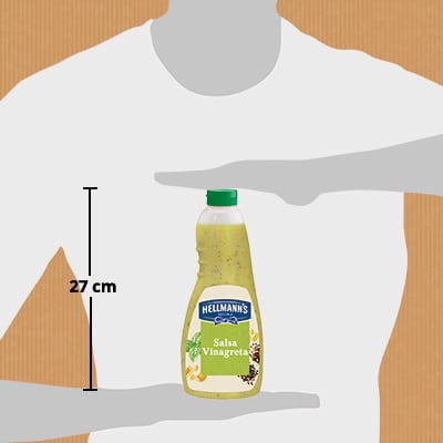 Hellmann’s Salsa para Ensalada Vinagreta sin gluten 1L - Nueva salsa para Ensalada Vinagreta Hellmann's, ahora sin gluten, el mejor ingrediente para inspirar tu creatividad