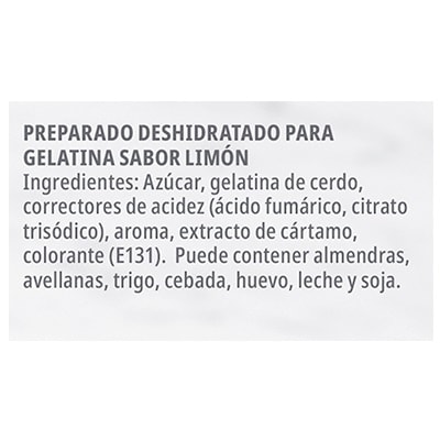 Gelatina Limón Carte d'Or 50 raciones - 