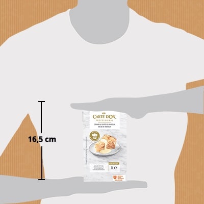 Carte d'Or Salsa de Vainilla lista para usar sin gluten 1L - La Salsa Carte d’Or es una salsa cremosa con un gran sabor de vainilla lista para usar