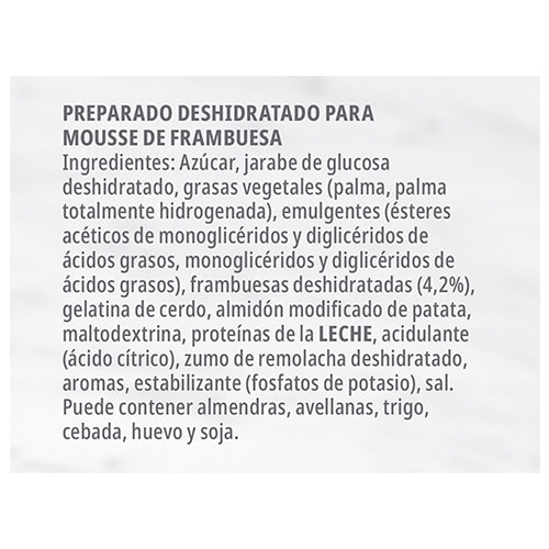 Carte d'Or Mousse de Frambuesa 60 raciones 690g - 