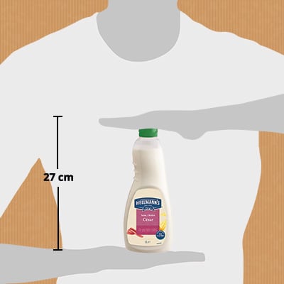 Hellmann’s Salsa para Ensalada César sin gluten 1L - Salsa César. Descubre las nuevas salsas para Ensalada Hellmann's, ahora sin gluten, el mejor ingrediente para inspirar tu creatividad
