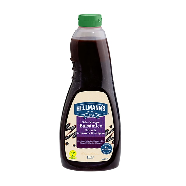 Hellmann’s Salsa para Ensalada Balsámico sin gluten 1L - Nueva salsa para Ensalada Balsámico Hellmann's, ahora sin gluten, el mejor ingrediente para inspirar tu creatividad