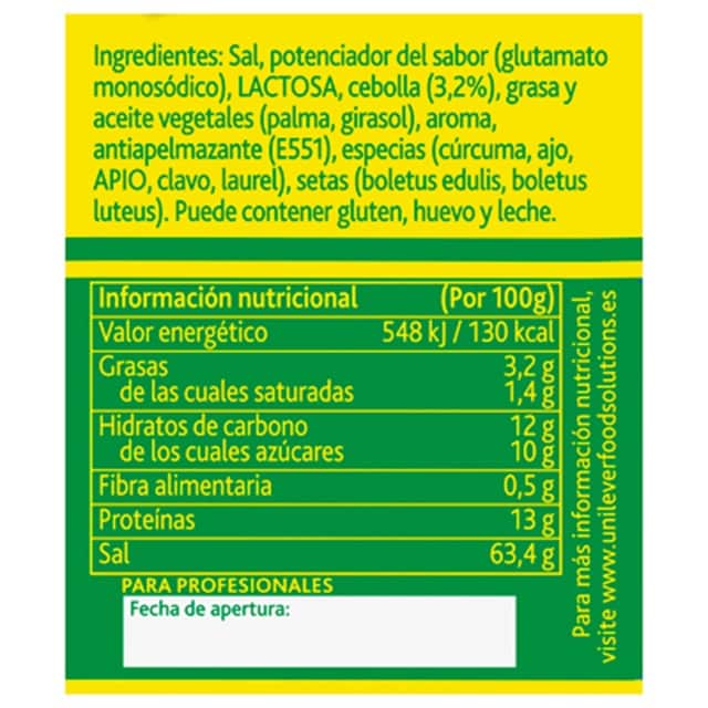Knorr Aromat sazonador deshidratado bote 1kg - 