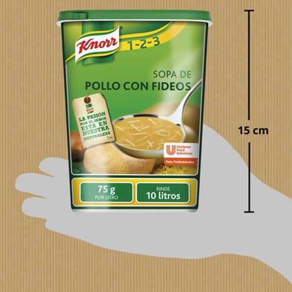 Knorr Sopa de Pollo Con Fideos deshidratada bote 750g - 