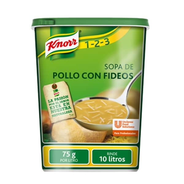 Knorr Sopa de Pollo Con Fideos deshidratada bote 750g - 