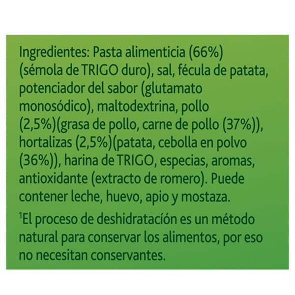 Knorr Sopa de Pollo Con Fideos deshidratada bote 750g - 