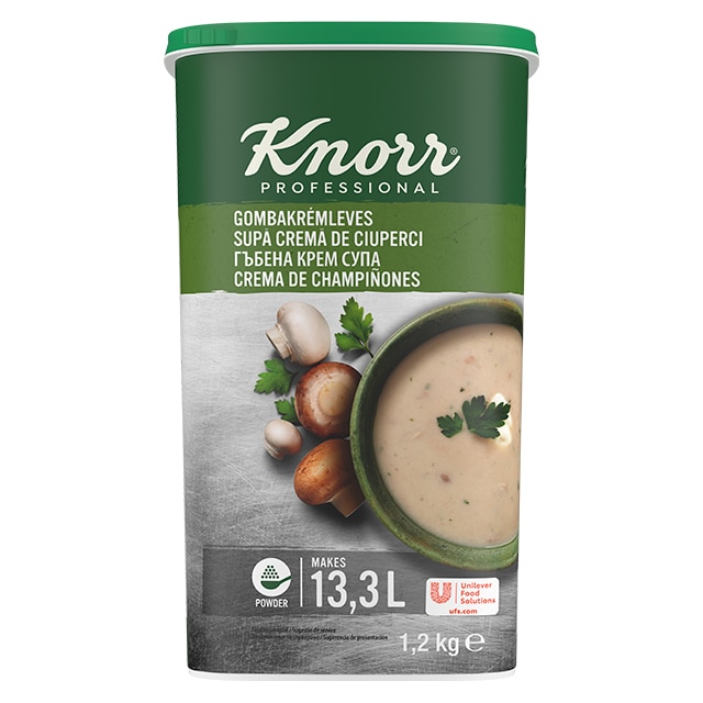 Knorr Crema de Champiñones deshidratada bote 1,2Kg - 