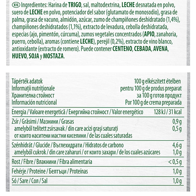 Knorr Crema de Champiñones deshidratada bote 1,2Kg - 