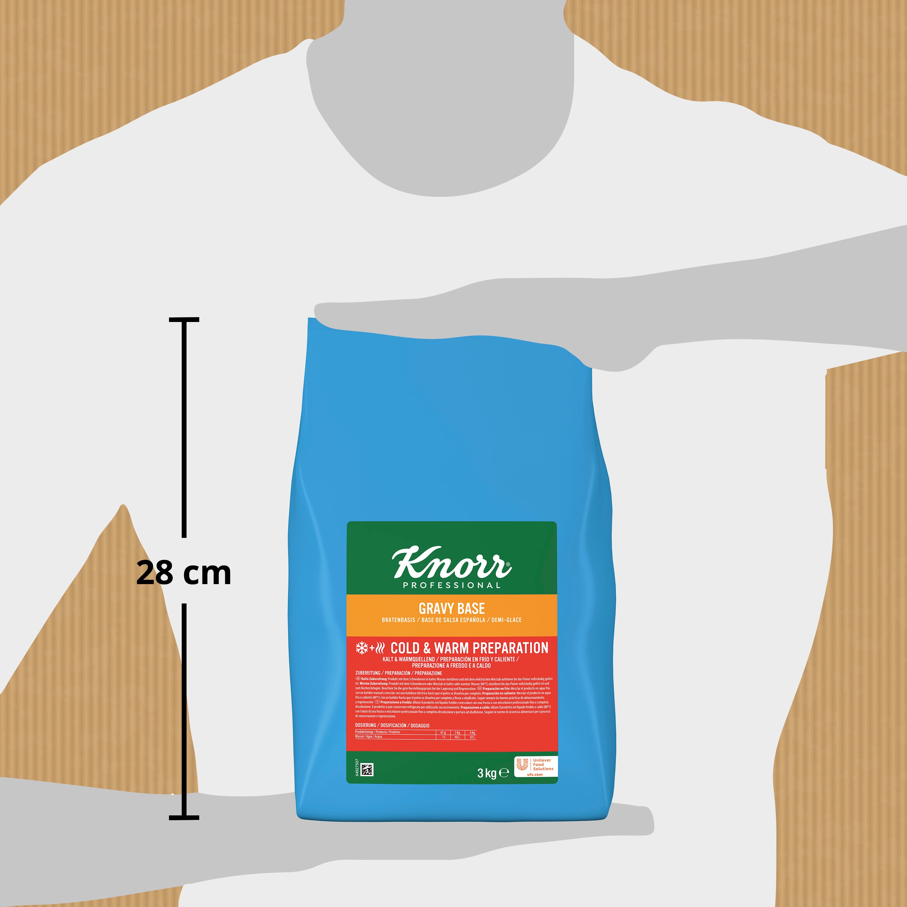 Knorr Salsa Base Española en frío deshidratada sin gluten 3kg - 