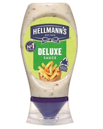 Salsa Patatas Deluxe Hellmann's bocabajo 250ml Sin Gluten - 