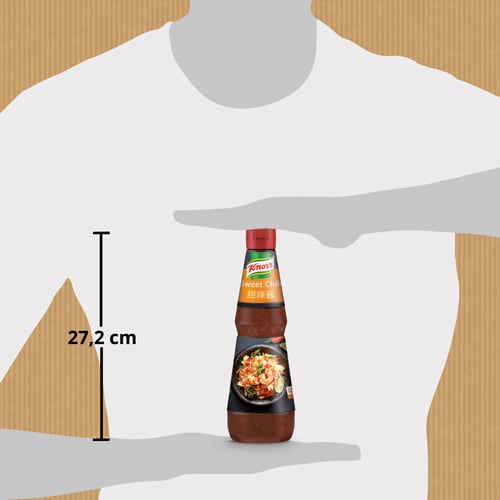 Knorr Salsa Líquida Sweet Chili lista para usar botella 1L - Iníciate en el auténtico sabor asiático de forma fácil con Knorr Salsa Sweet Chili.