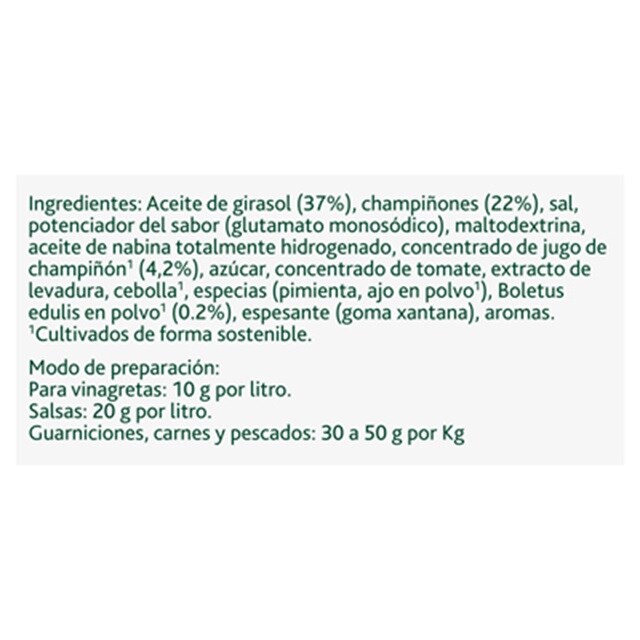 Knorr Primerba Champiñones y Boletus sin gluten bote 340g - 