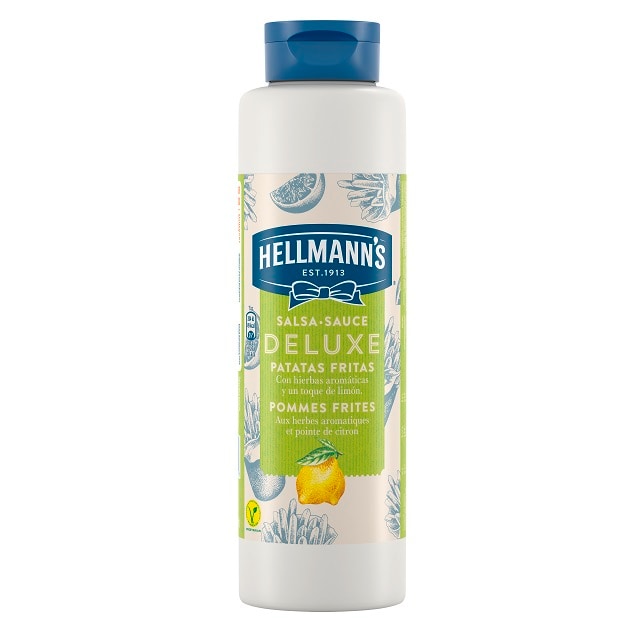 Hellmann's Salsa Deluxe botella 850ml - Salsa Especial Deluxe Hellmann’s. Nuevos sabores en un práctico envase