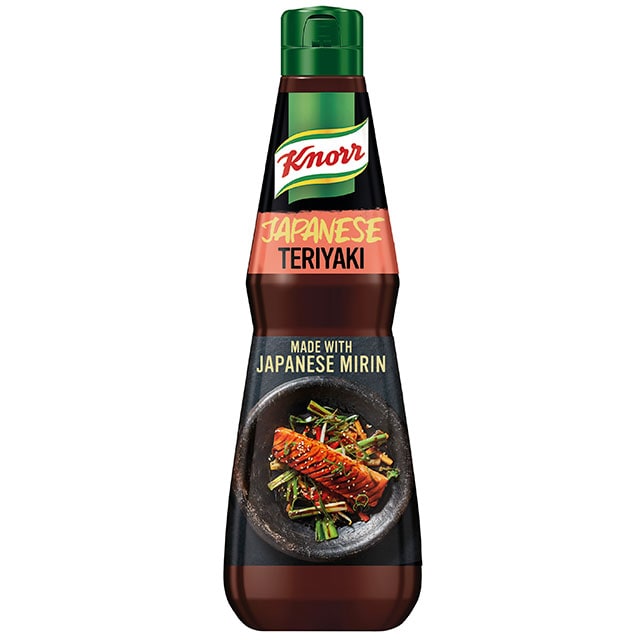 Knorr Salsa Líquida Teriyaki lista para usar botella 1L - Explora nuevas cocinas y sabores con la Salsa Teriyaki Knorr