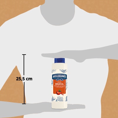 Hellmann's Salsa Brava sin gluten botella 850ml - Salsa Especial Brava Hellmann’s. Nuevos sabores en un práctico envase