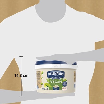 Hellmann’s Vegana sin gluten cubo 3L - Hellmann’s vegana, con todo el sabor y textura Hellmann’s