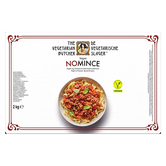 The Vegetarian Butcher NoCarne Picada vegana caja 2 kg - Ofrece en tu menú la NoCarne Picada de The Vegetarian Butcher. "Tan jugosa como el pollo, más tierna que el cerdo y 100% vegetariana" Jaap Korteweg, fundador de The Vegetarian Butcher.