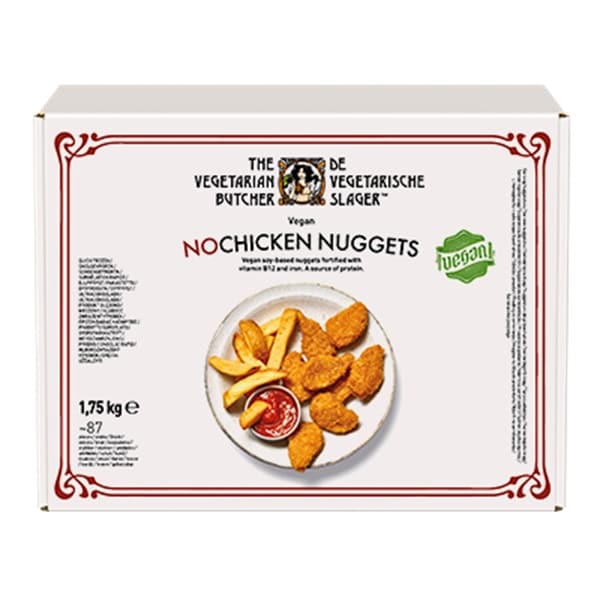 The Vegetarian Butcher Nuggets Nopollo veganos - "Jugoso como el pollo, más tierno que el cerdo y 100% vegetariano" Jaap Korteweg, fundador de The Vegetarian Butcher. A que esperas para ofrecer en tu menú los Nuggets Nopollo.