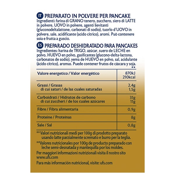 Pancakes Carte d’Or 48 porciones - El nuevo mix de Pancake Carte d’Or aporta mucha versatilidad, un solo producto para realizar distintas recetas