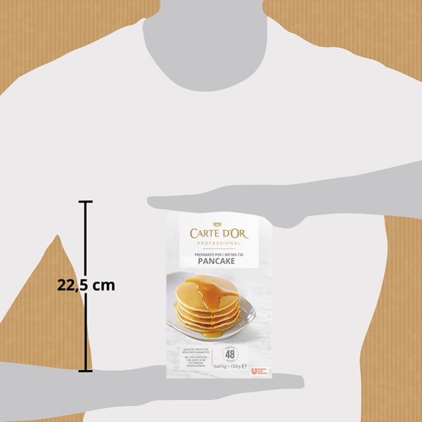 Carte d’Or Pancakes 48 raciones 1350g - El nuevo mix de Pancake Carte d’Or aporta mucha versatilidad, un solo producto para realizar distintas recetas
