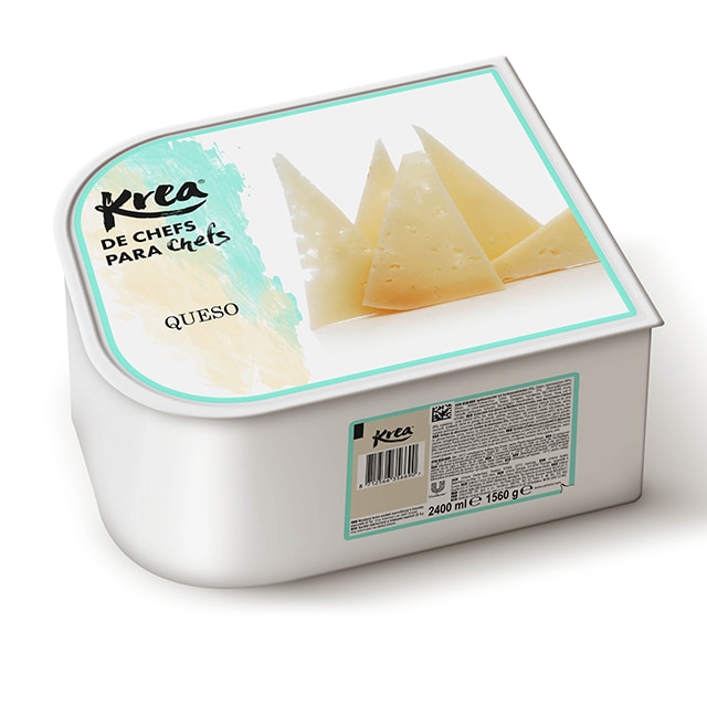 Helado de Queso Krea 2,5L - La gama de helados Krea, exclusiva de restauración, te ofrece sabores sorprendentes como el de Queso para crear platos originales