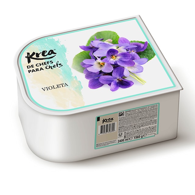 Helado de Violeta Krea con aroma natural bote de 2,5L - La gama de Helados KREA, exclusiva de Restauración, te ofrece sabores sorprendentes como el Violeta para crear platos originales