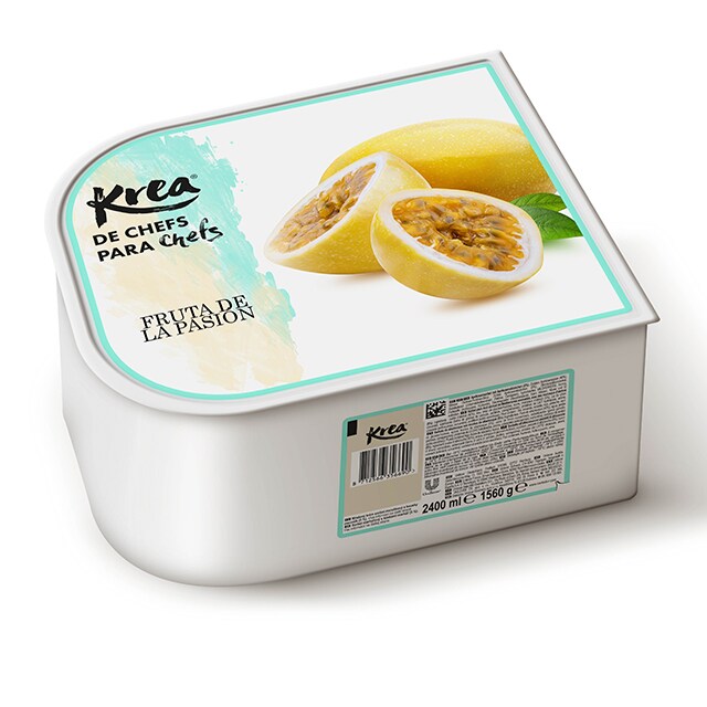 Sorbete de Fruta de la Pasión Krea 2,5L - La gama de helados Krea, exclusiva de restauración, te ofrece sabores sorprendentes como Fruta de la Pasión para crear platos originales