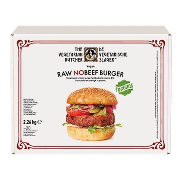 The Vegetarian Butcher Hamburguesa Cruda NoTernera vegana - The Vegetarian Butcher "Tan jugoso como el pollo, más tierno que el cerdo y 100% vegetariano" Jaap Korteweg, fundador de The Vegetarian Butcher