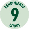 Rendimiento 9 litros