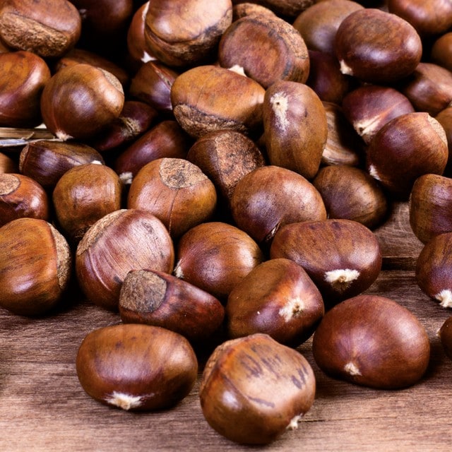 Las castañas, pequeñas pero matonas