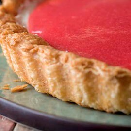 Receta de tarta con coulis de fresa Receta de tarta con coulis de fresa