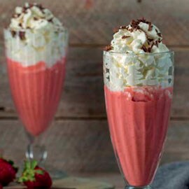 Receta de batido con fresas Receta de batido con fresas