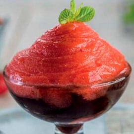 Receta de granizado con fresas Receta de granizado con fresas