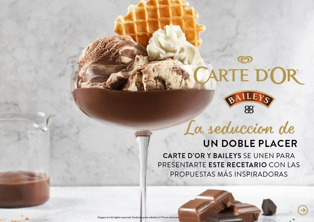 Recetario de postres Carte D'Or Baileys Recetario de postres Carte D'Or Baileys