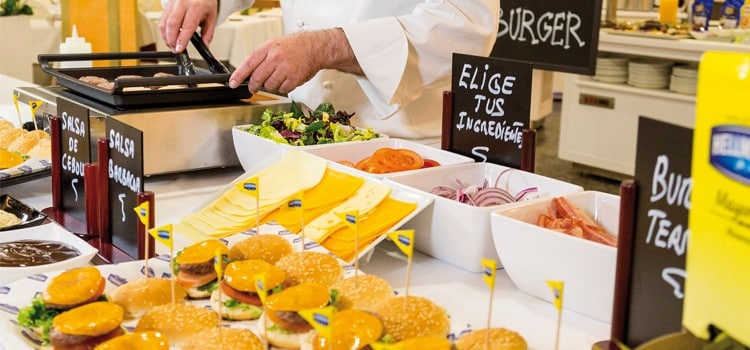 Incorpora tu showcooking de burgers