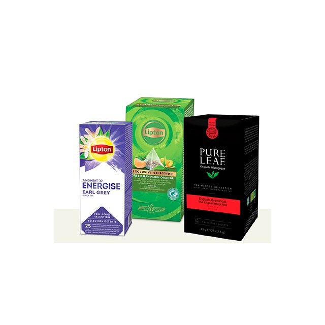 Tés e infusiones Lipton y Pure Leaf 