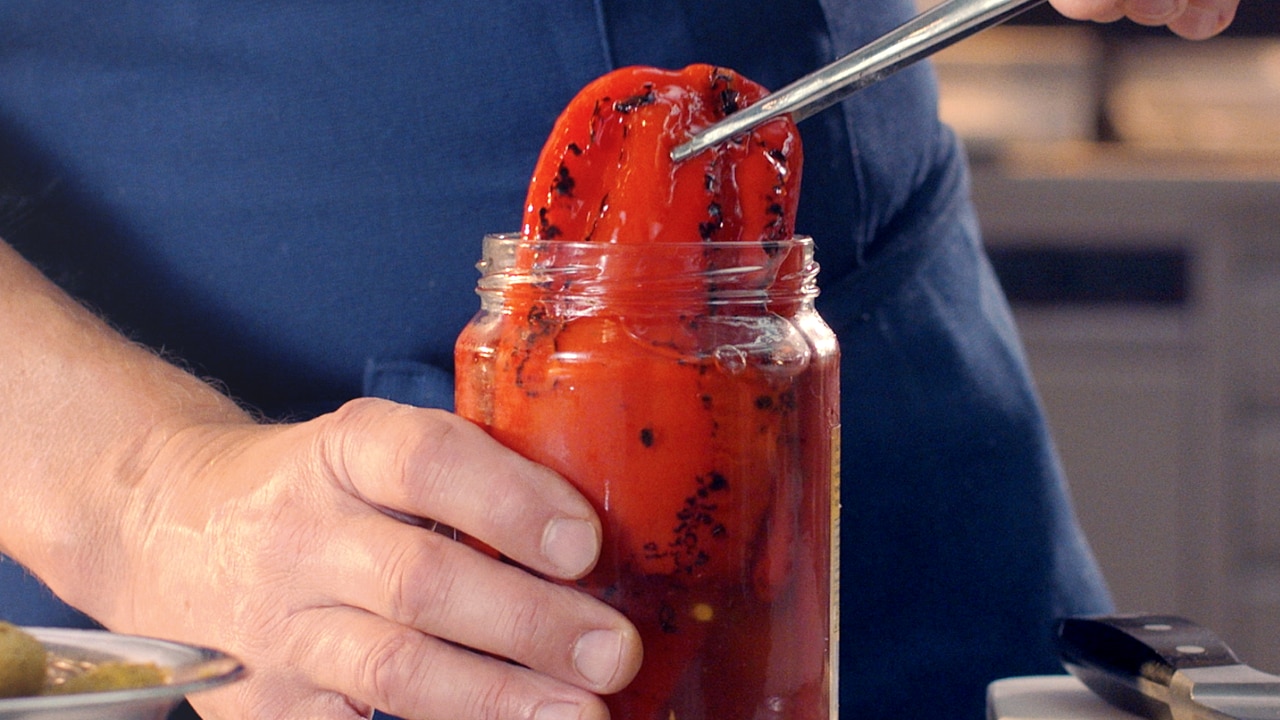 Pimiento morrón a la parrilla