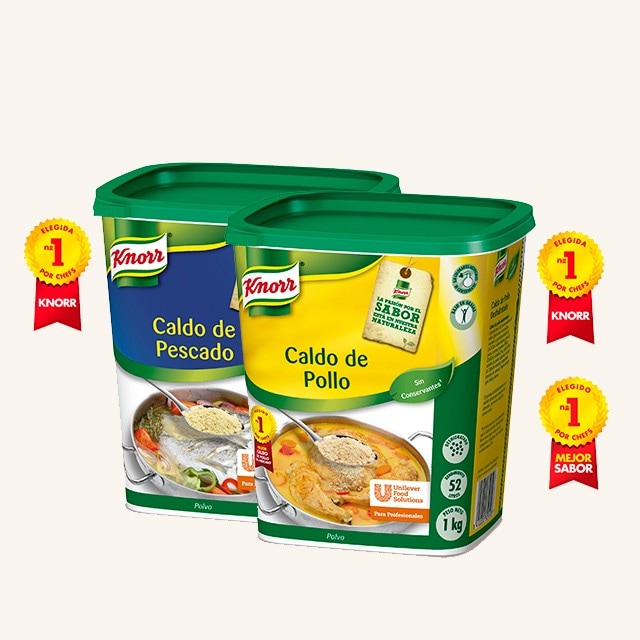 Caldos Sazonadores de Pollo y Pescado