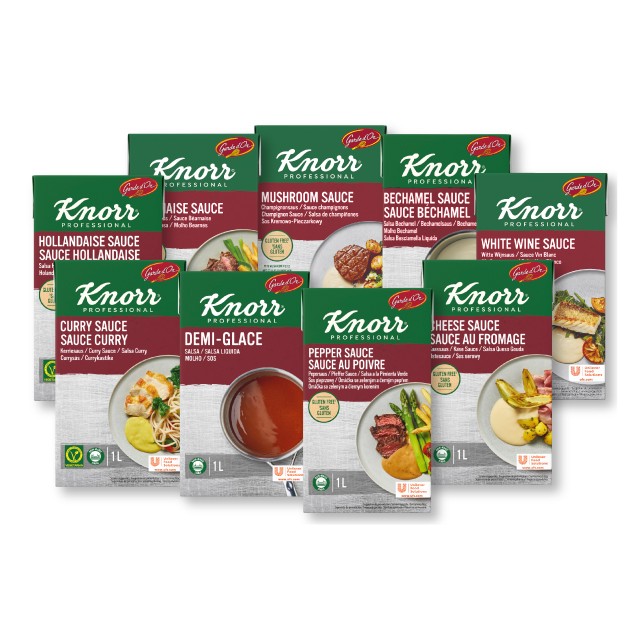 Guía práctica de las Salsas Líquidas Listas para usar de Knorr Professional