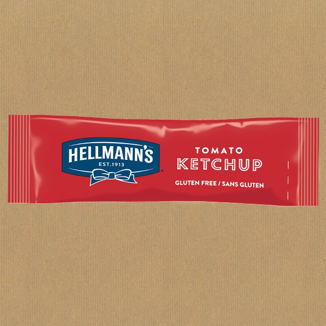 Ketchup Hellmann's monoporciones 10ml. Ketchup Hellmann's monoporciones 10ml.